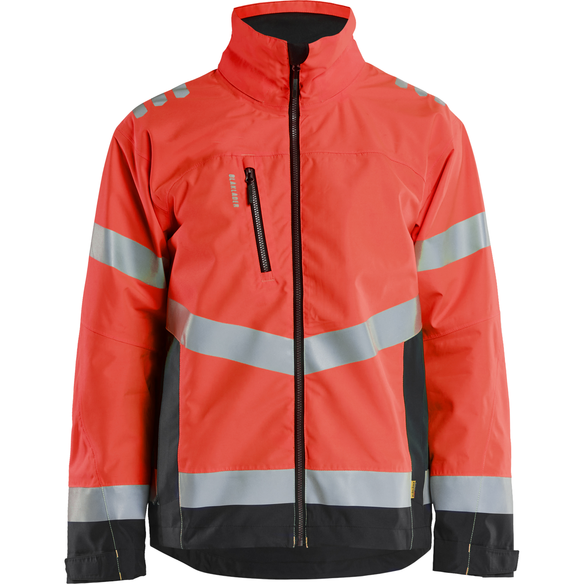 Blaklader High Vis Shell Jacket, Red/Black