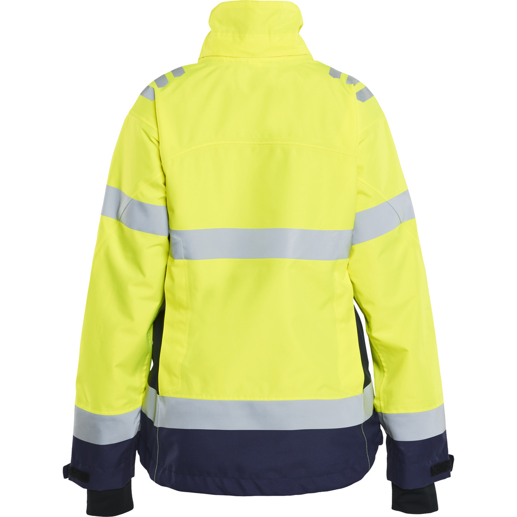 Blaklader High Vis Women's Shell Jacket, Yellow/Navy Blue (4)
