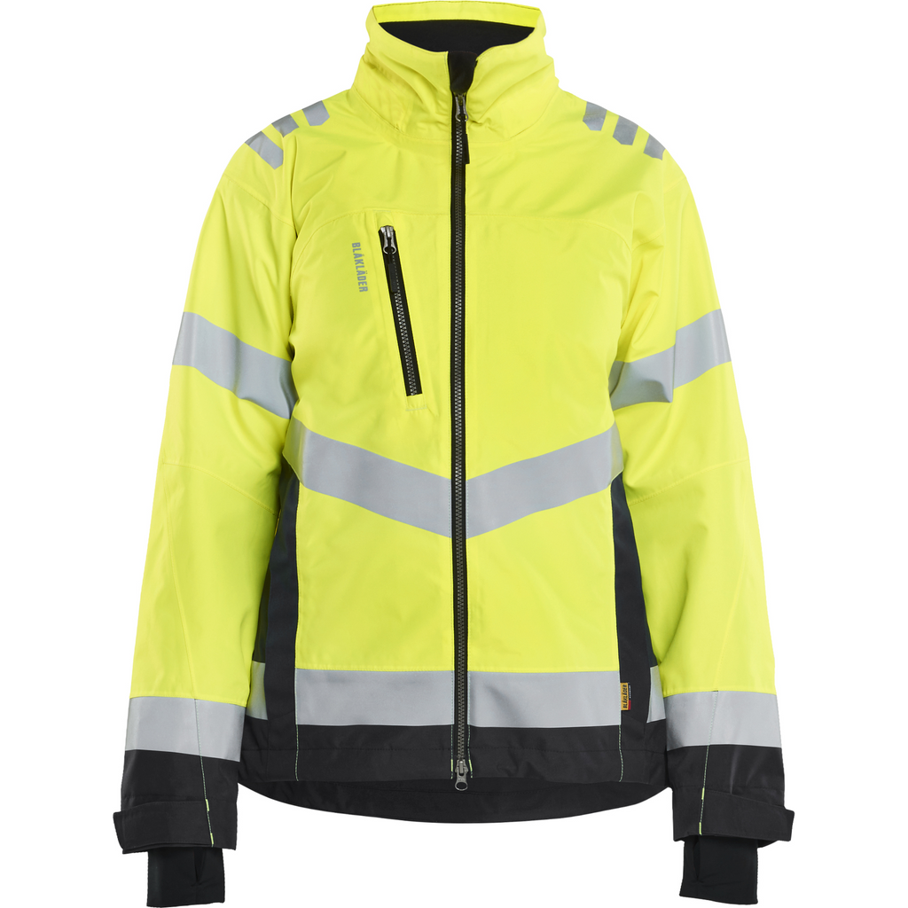 Blaklader High Vis Ladies Shell Jacket, Yellow/Black