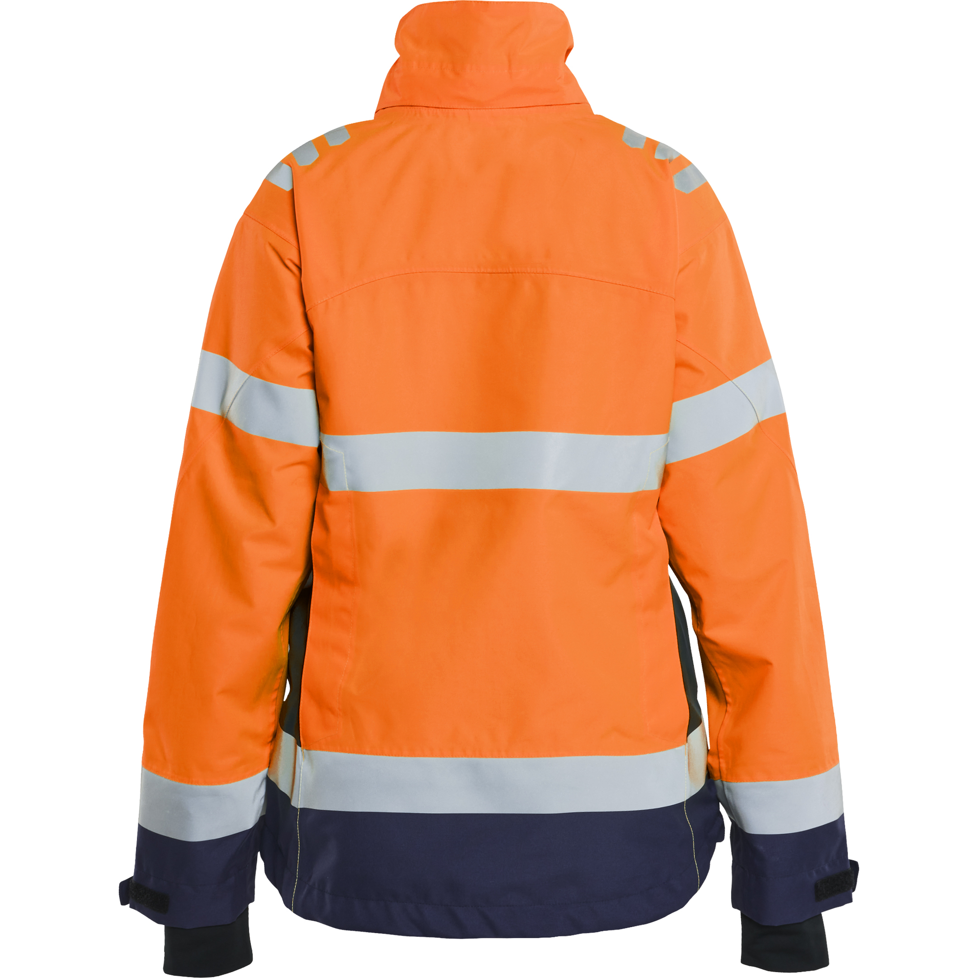 Blaklader High Vis Women's Shell Jacket, Orange/Navy Blue (4)