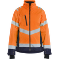 Blaklader High Vis Women's Shell Jacket, Orange/Navy Blue