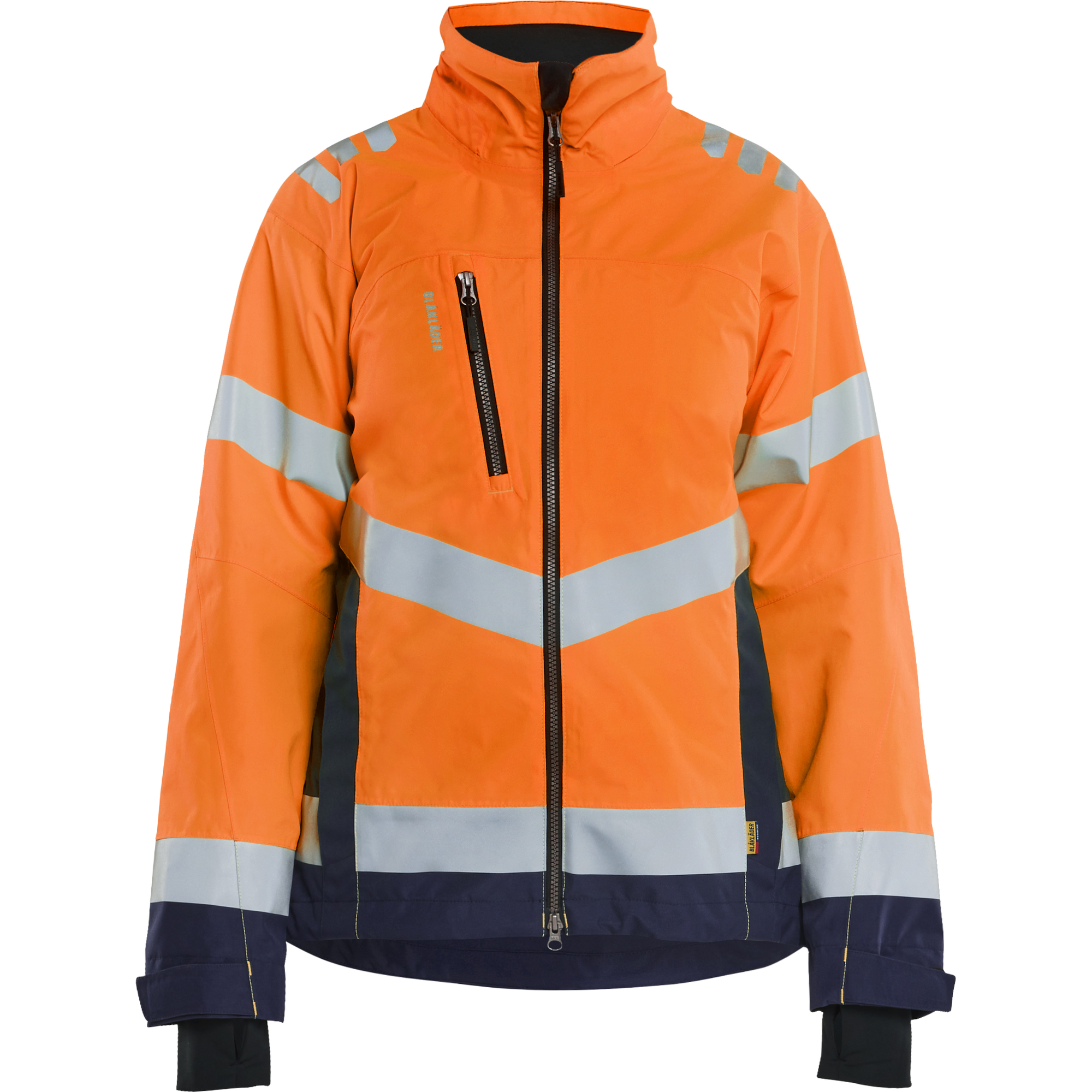 Blaklader High Vis Women's Shell Jacket, Orange/Navy Blue