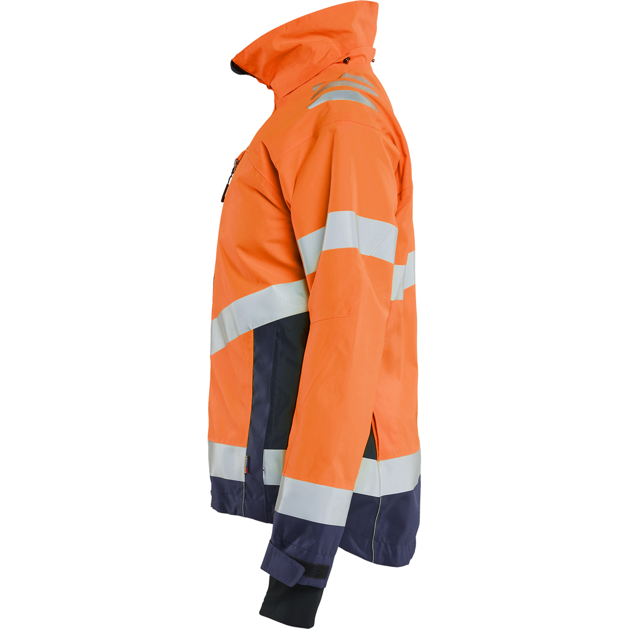 Blaklader High Vis Women's Shell Jacket, Orange/Navy Blue (3)