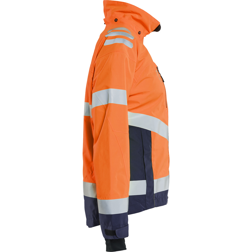 Blaklader High Vis Women's Shell Jacket, Orange/Navy Blue (2)