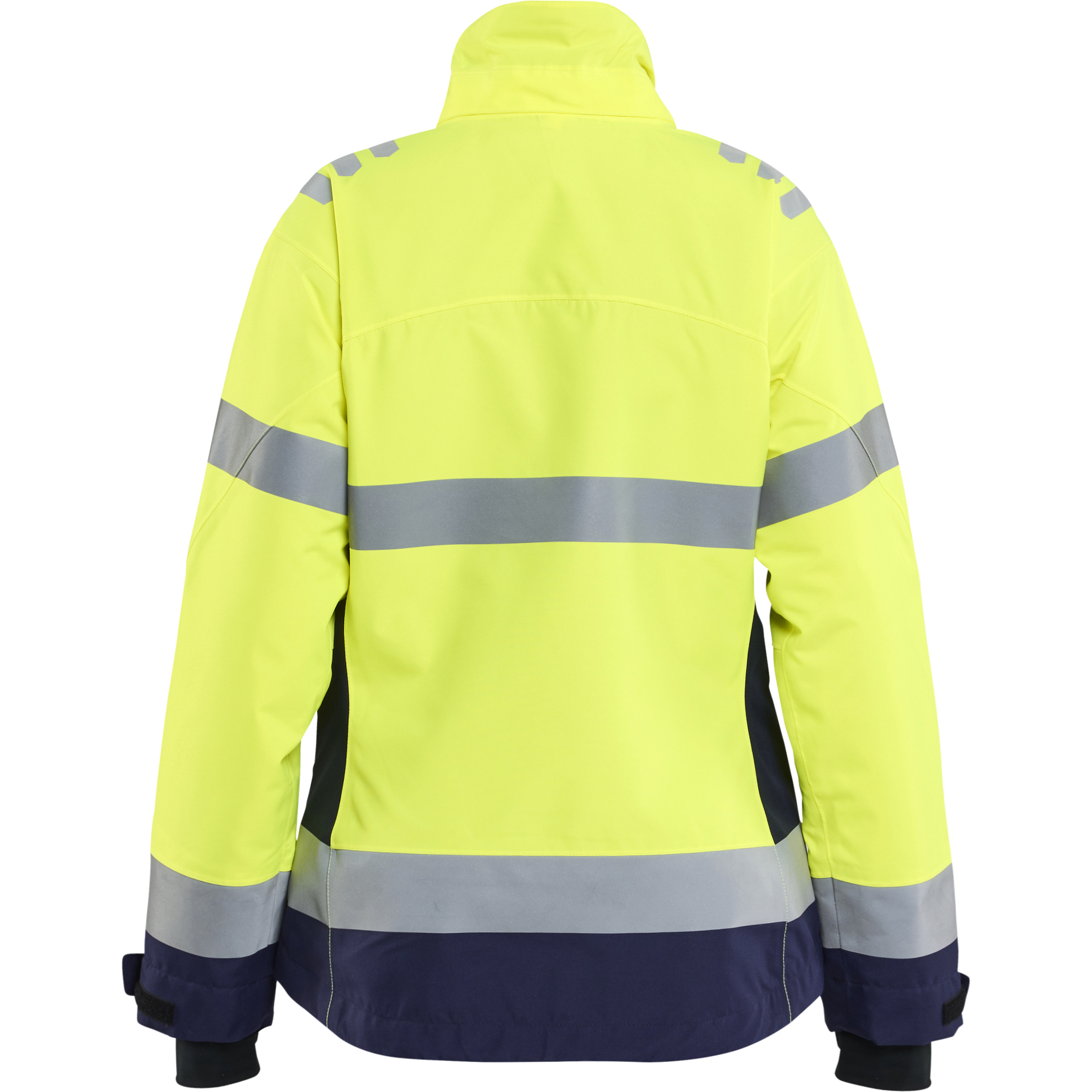 Blaklader Women's High Vis Winter Jacket Lightly Lined, High Vis Yellow/Navy Blue (4)