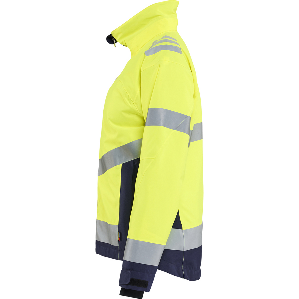 Blaklader Women's High Vis Winter Jacket Lightly Lined, High Vis Yellow/Navy Blue (3)