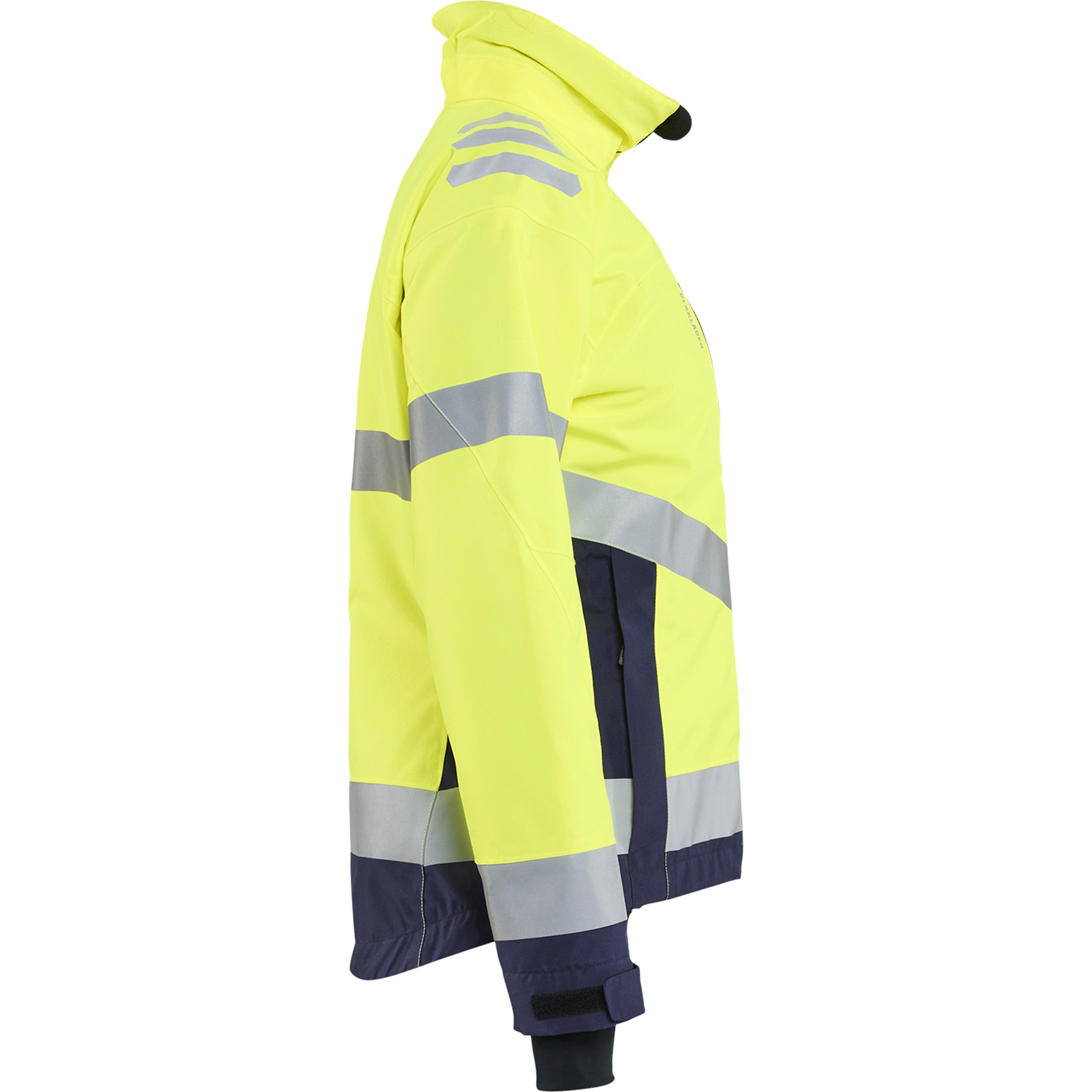 Blaklader Women's High Vis Winter Jacket Lightly Lined, High Vis Yellow/Navy Blue (2)