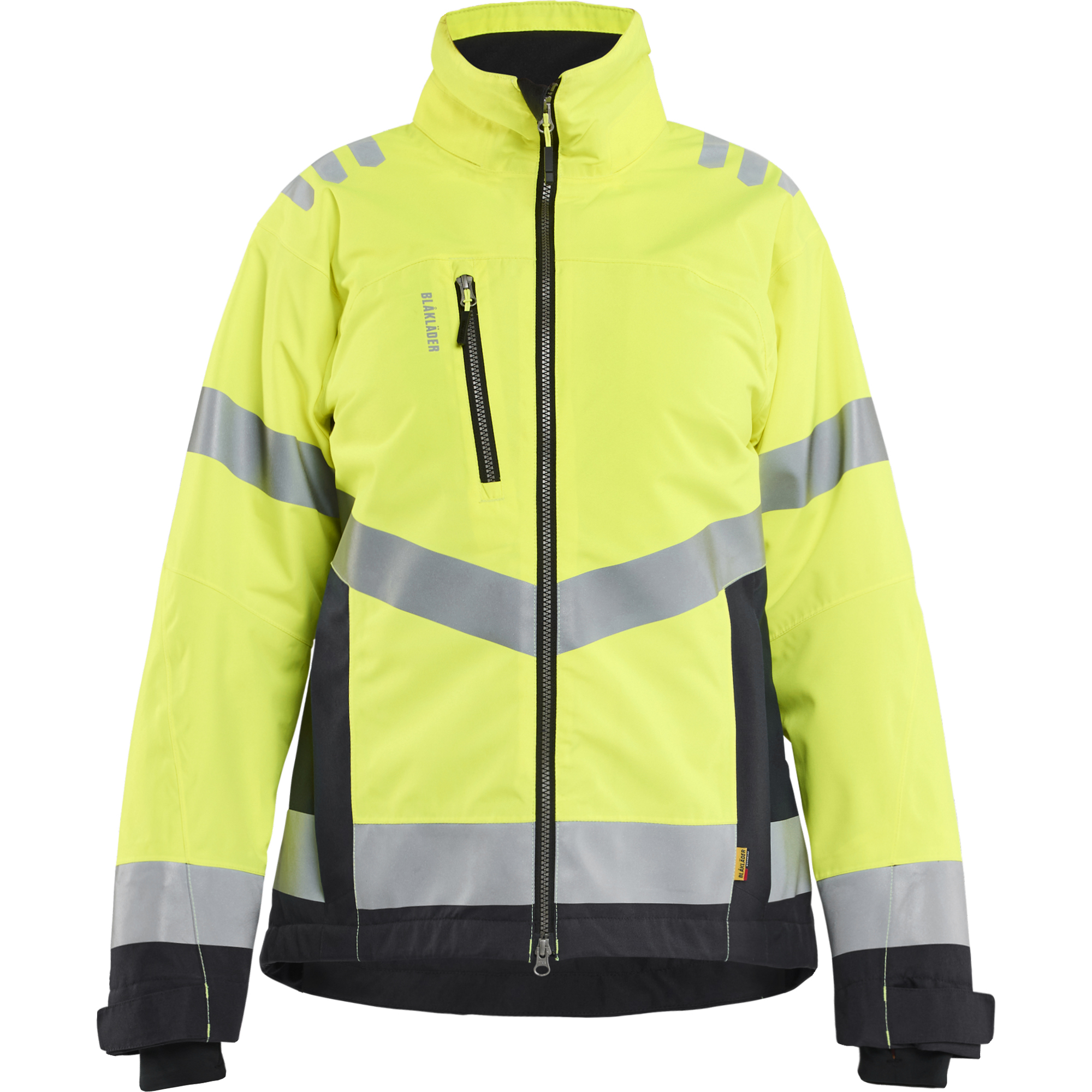 Blaklader Women's High Vis Winter Jacket Lightly Lined, High Vis Yellow/Black