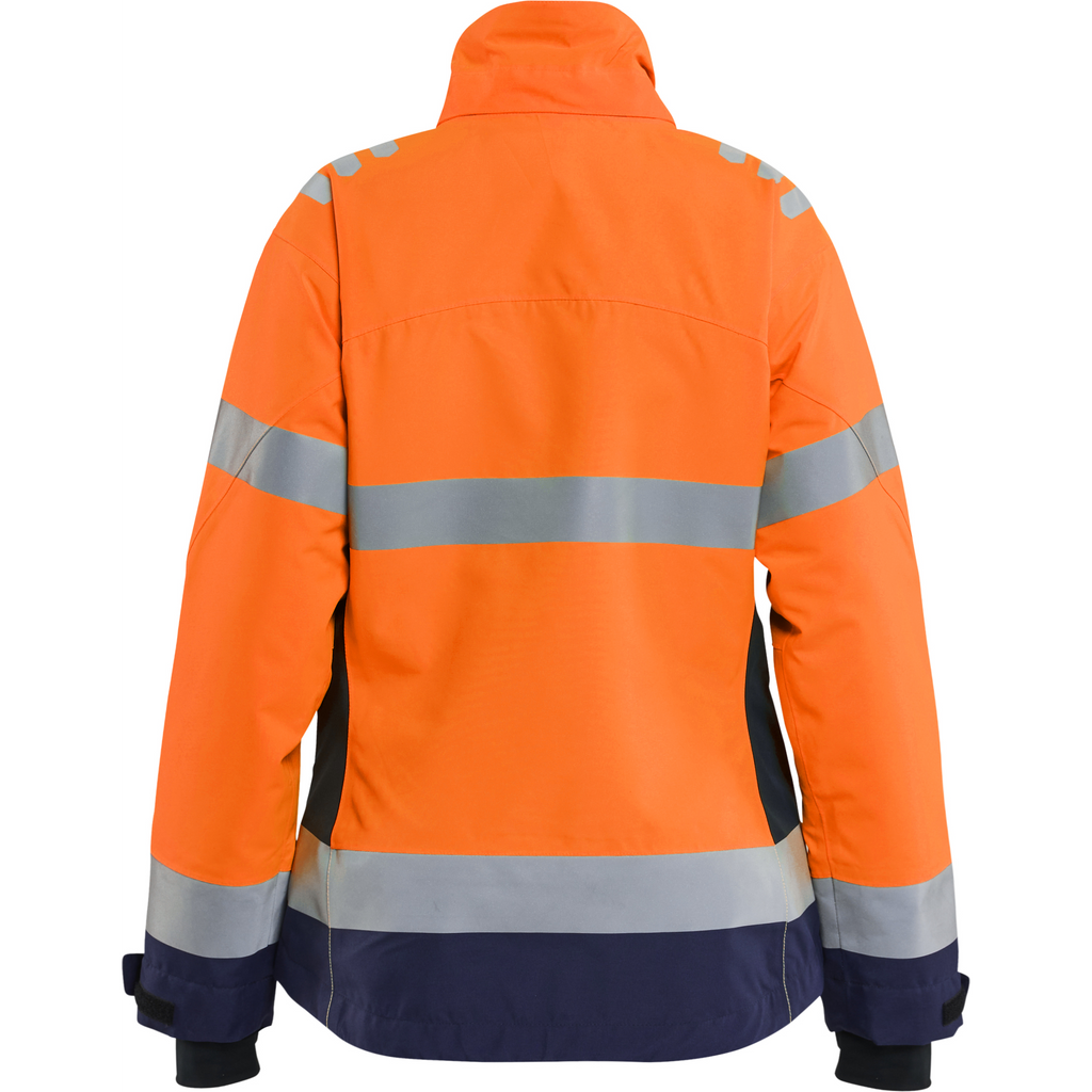 Blaklader Ladies High Vis Winter Jacket Lightly Lined, High Vis Orange/Navy Blue (4)