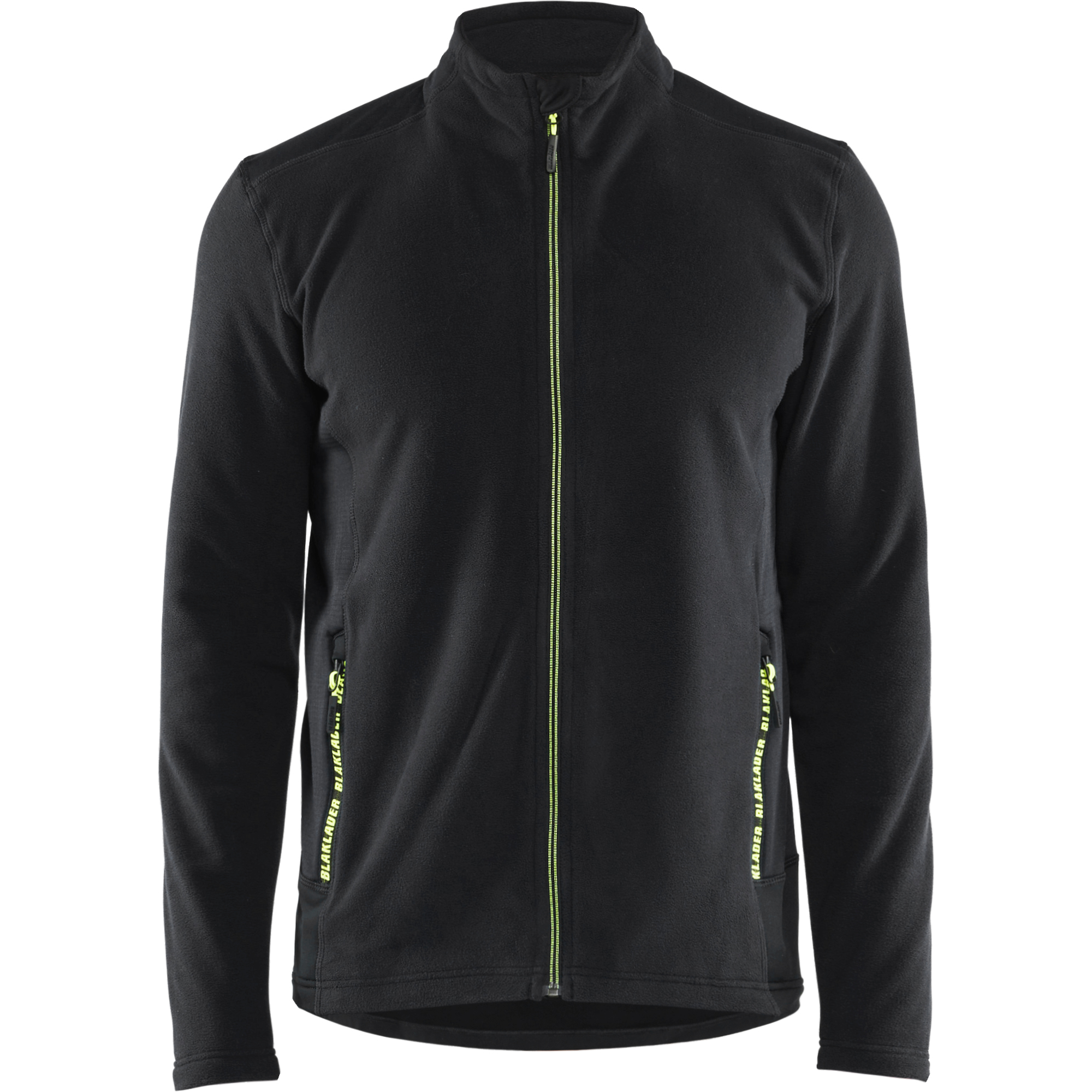 Blaklader Microfleece Jacket, Black/Yellow