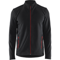 Blaklader Microfleece Jacket, Black/Red