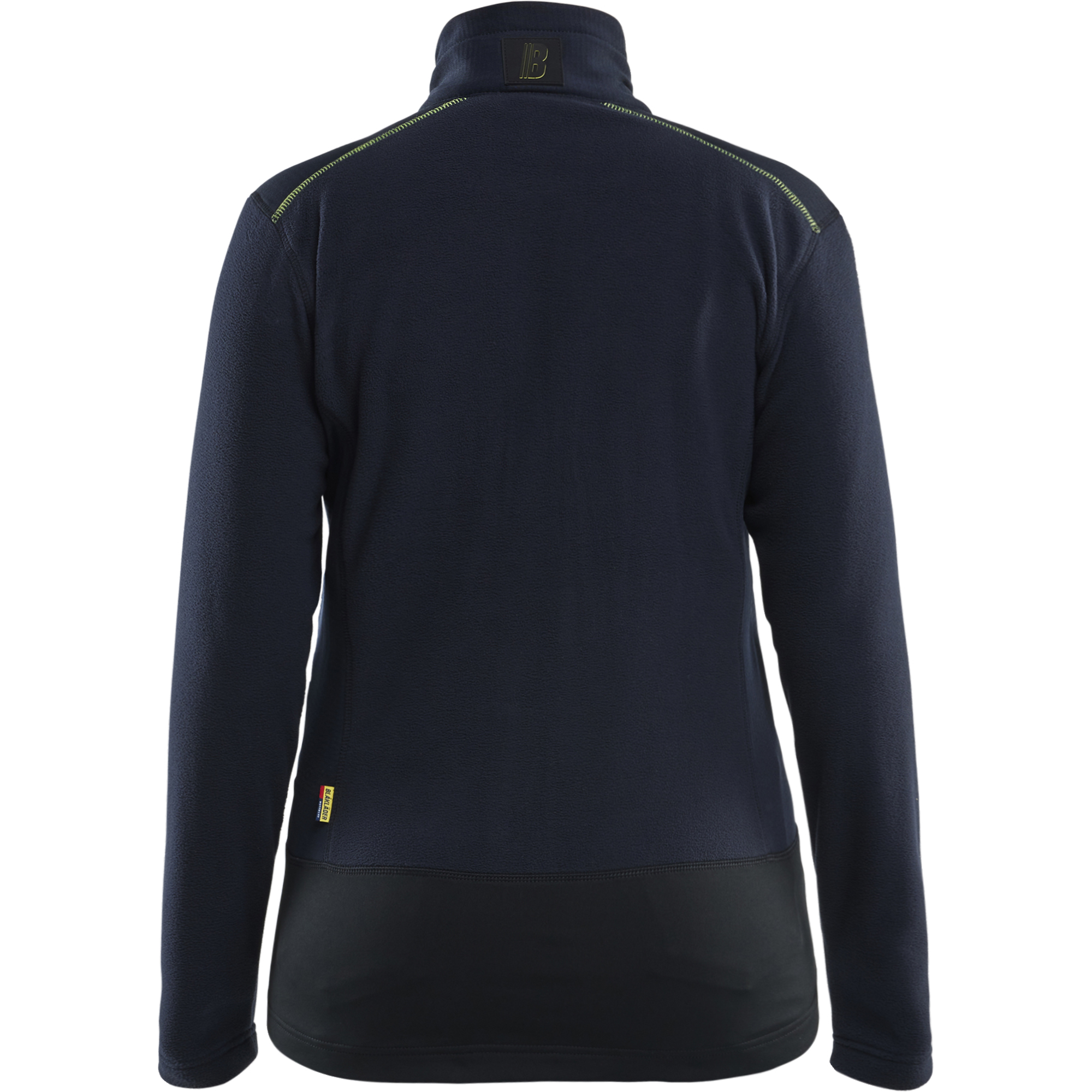 Blaklader Women's Microfleece Jacket, Dark Navy/Yellow (4)