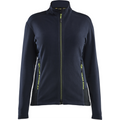 Blaklader Women's Microfleece Jacket, Dark Navy/Yellow