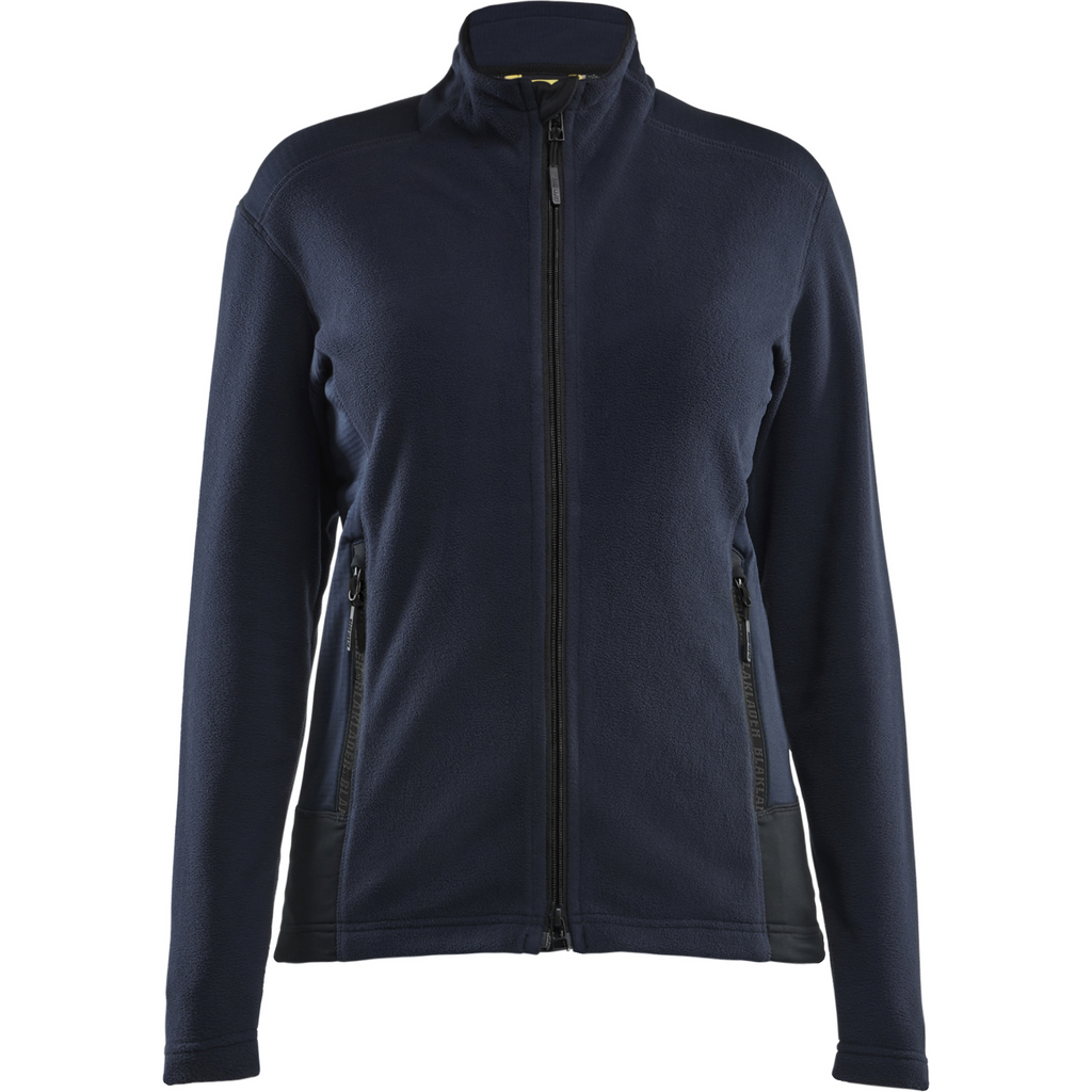 Blaklader Ladies Microfleece Jacket, Dark Navy/Black