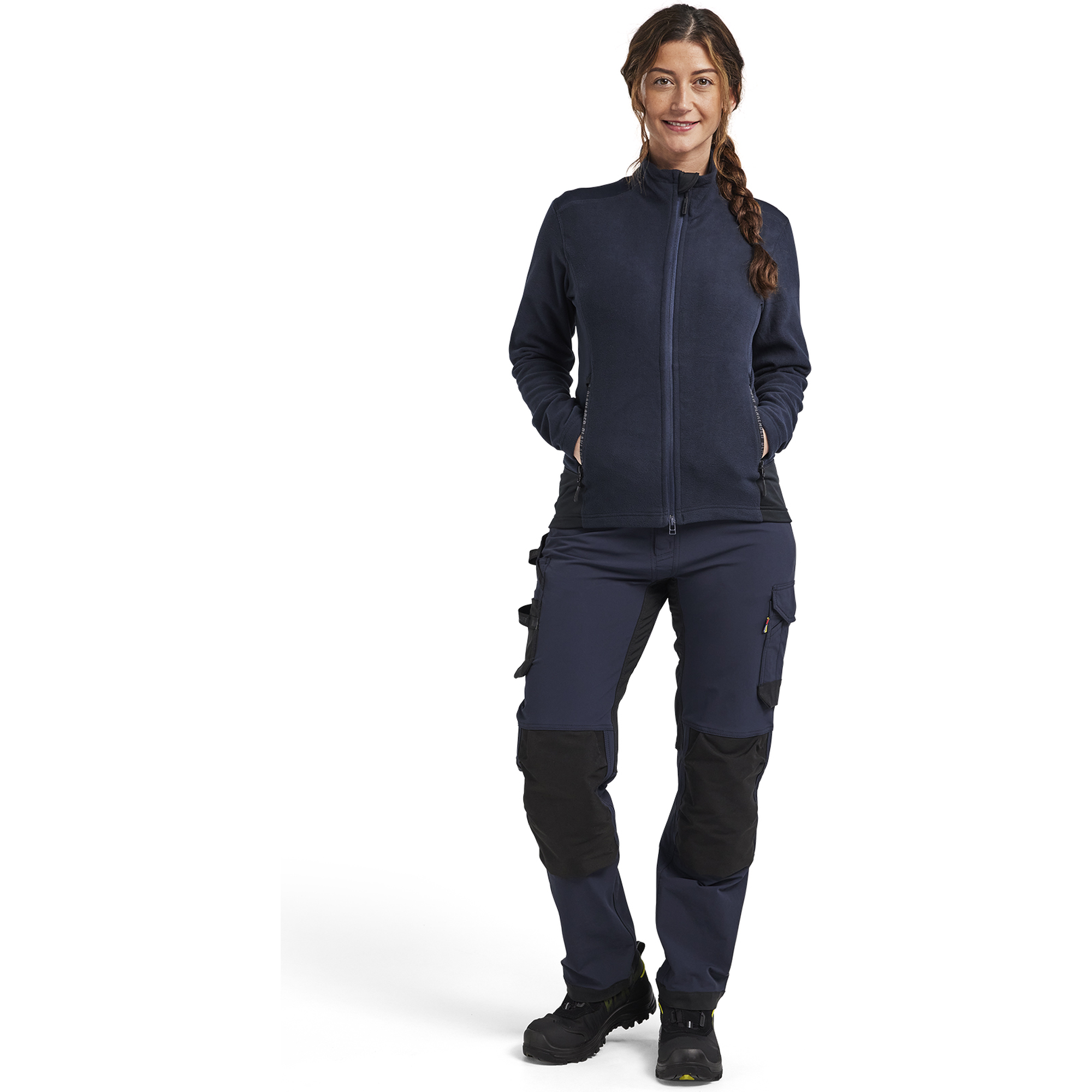 Blaklader Ladies Microfleece Jacket, Dark Navy/Black (5)
