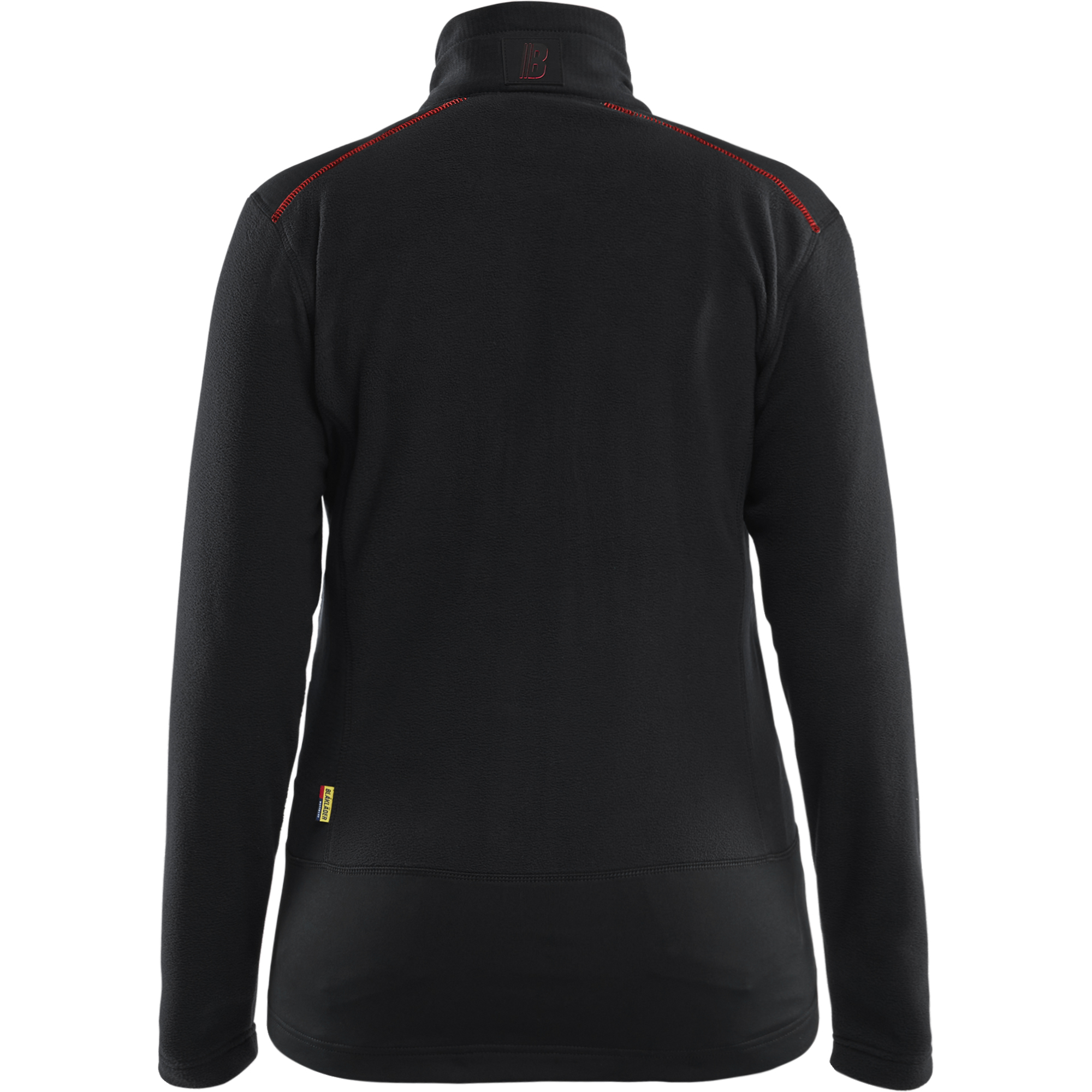 Blaklader Ladies Microfleece Jacket, Black/Red (4)