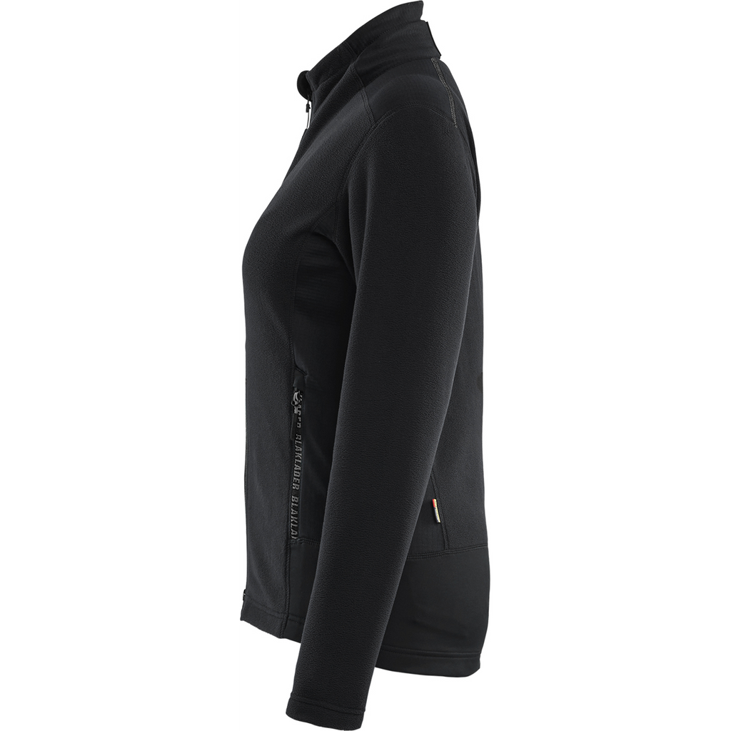 Blaklader Ladies Microfleece Jacket, Black/Medium Grey (3)