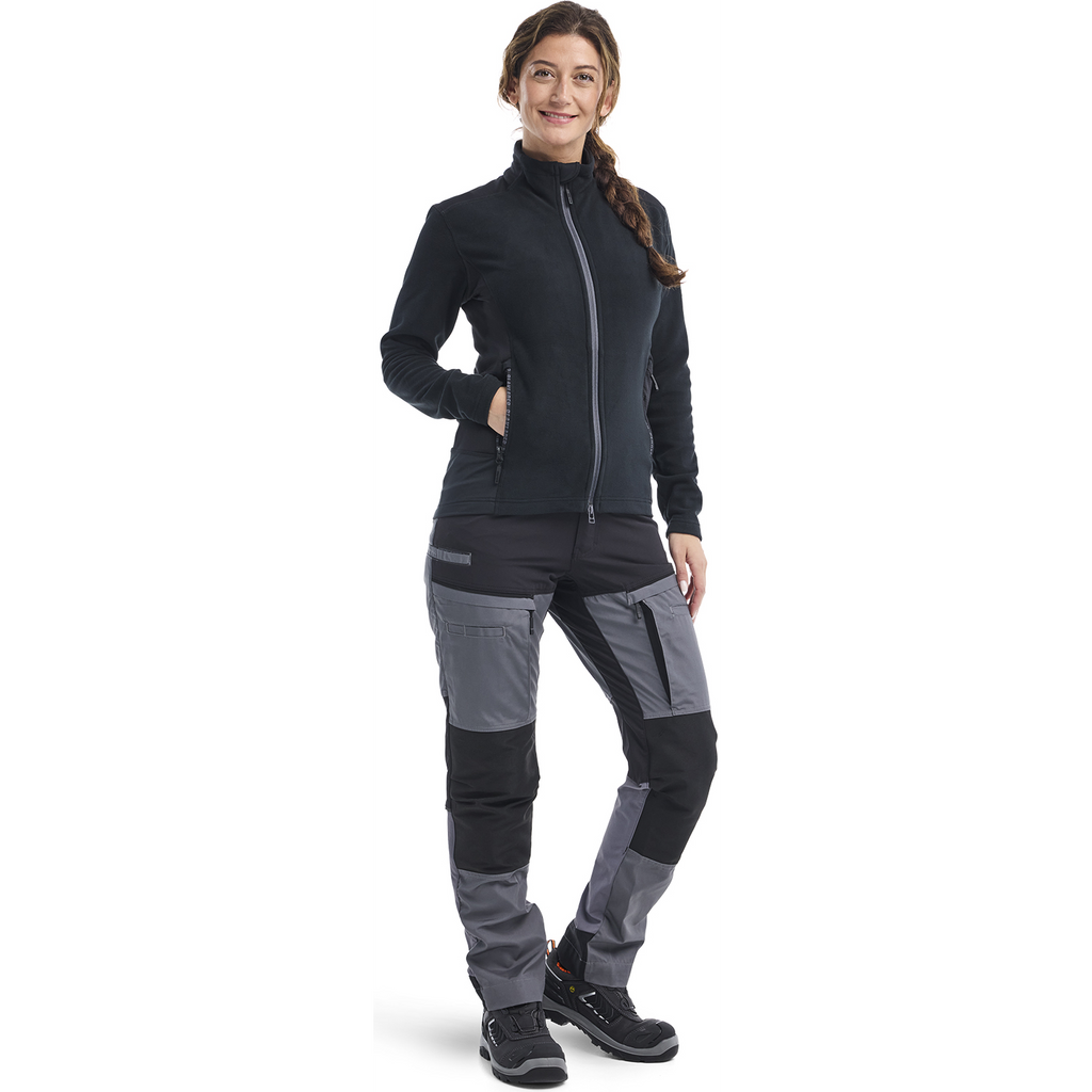 Blaklader Ladies Microfleece Jacket, Black/Medium Grey (5)
