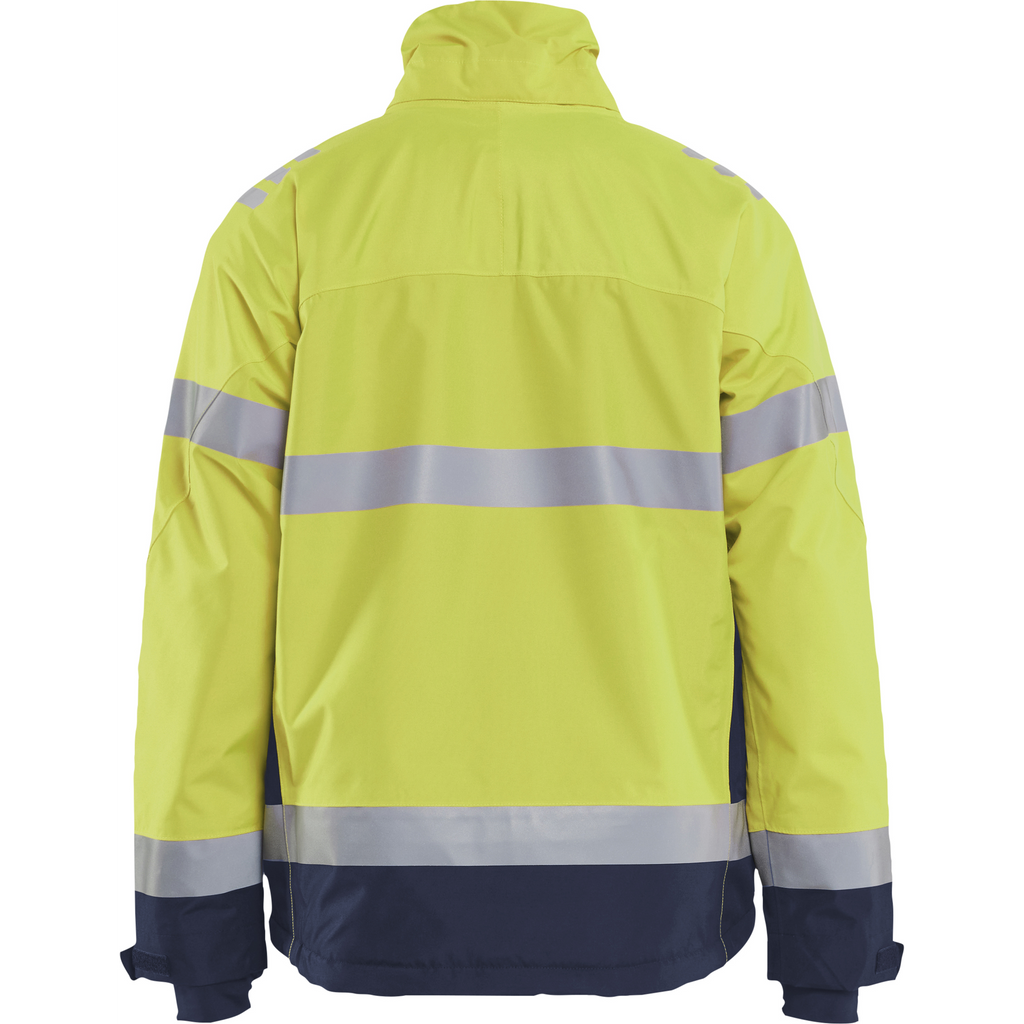 Blaklader High Vis Lined Lightweight Winter Jacket, Yellow/Navy Blue (4)