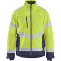 Blaklader High Vis Lined Lightweight Winter Jacket, Yellow/Navy Blue