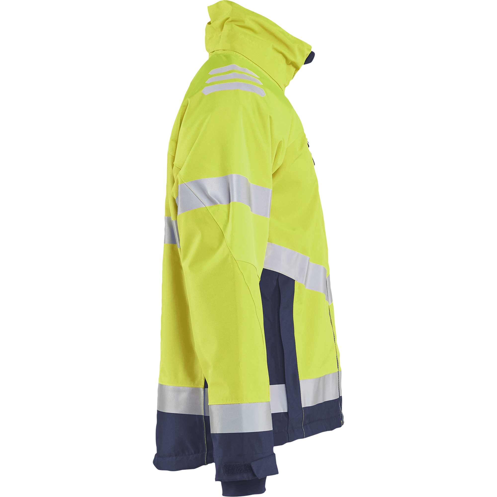 Blaklader High Vis Lined Lightweight Winter Jacket, Yellow/Navy Blue (2)