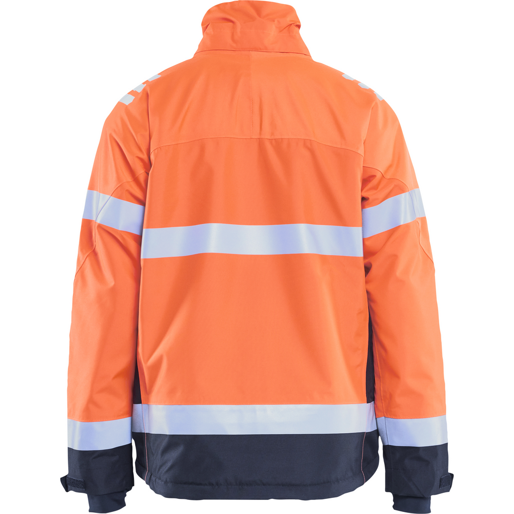 Blaklader High Vis Lined Lightweight Winter Jacket, Orange/Navy Blue (4)