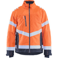 Blaklader High Vis Lined Lightweight Winter Jacket, Orange/Navy Blue