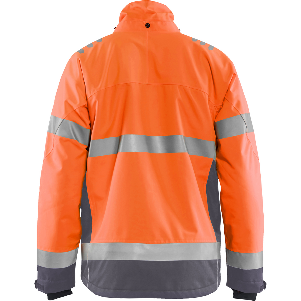 Blaklader High Vis Lined Lightweight Winter Jacket, Orange/Medium Grey (4)