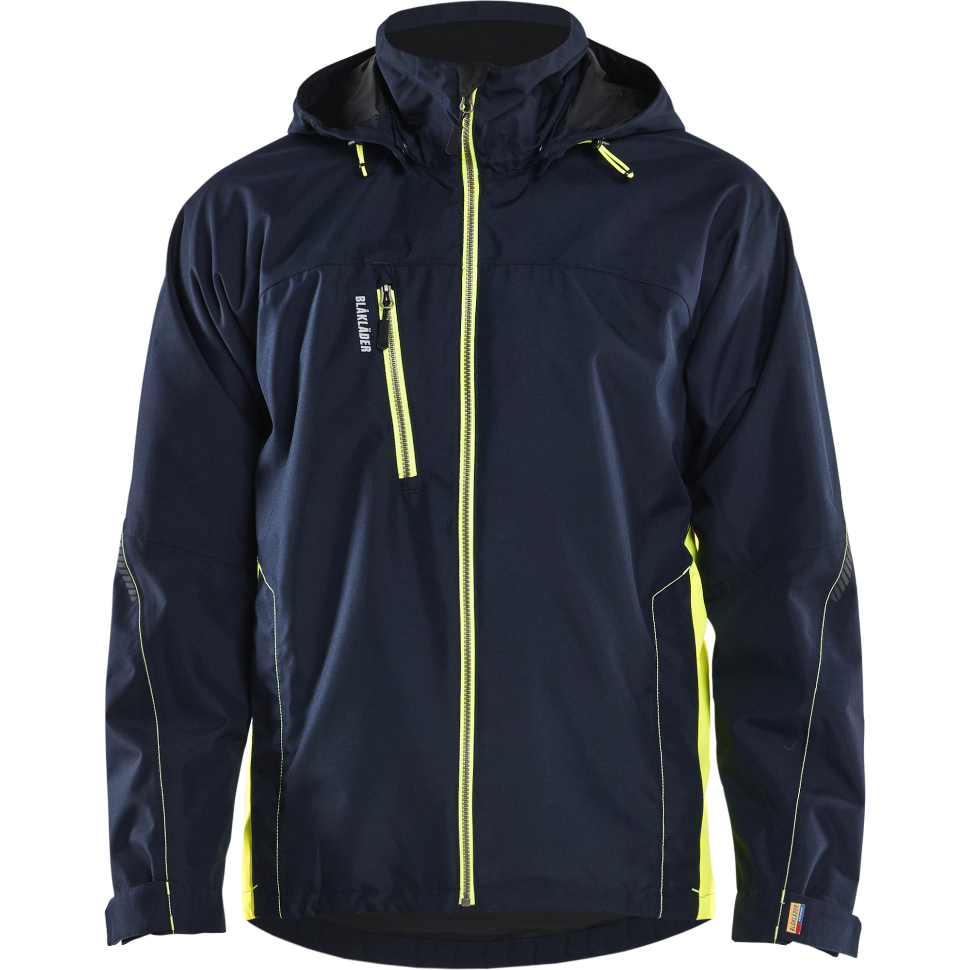 Blaklader Shell Jacket, Dark Navy/Yellow