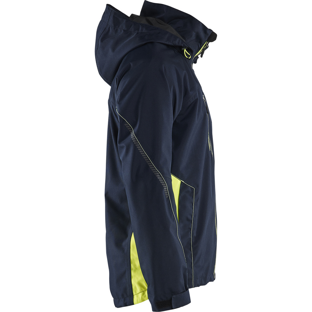 Blaklader Shell Jacket, Dark Navy/Yellow (2)
