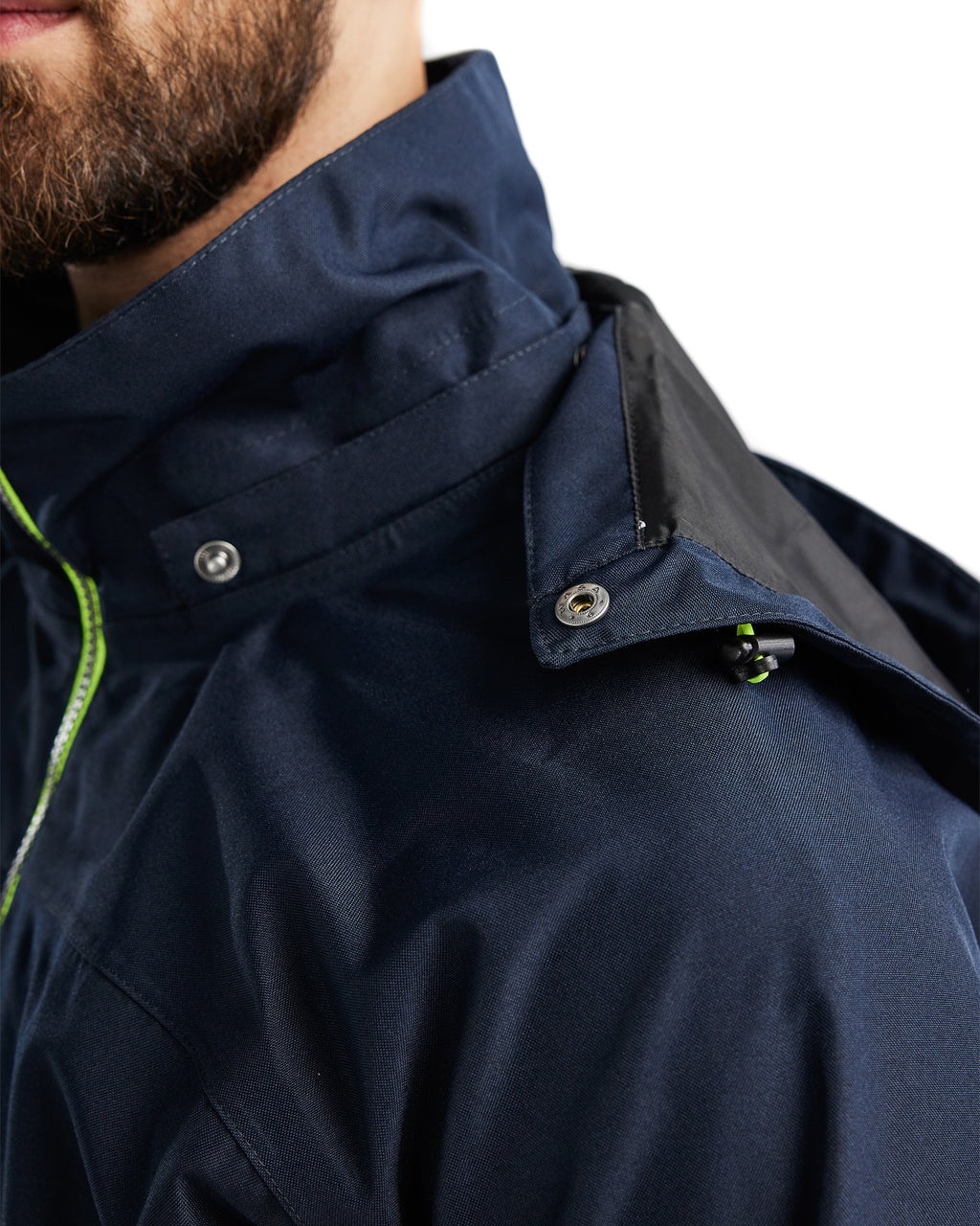 Blaklader Shell Jacket, Dark Navy/Yellow (7)
