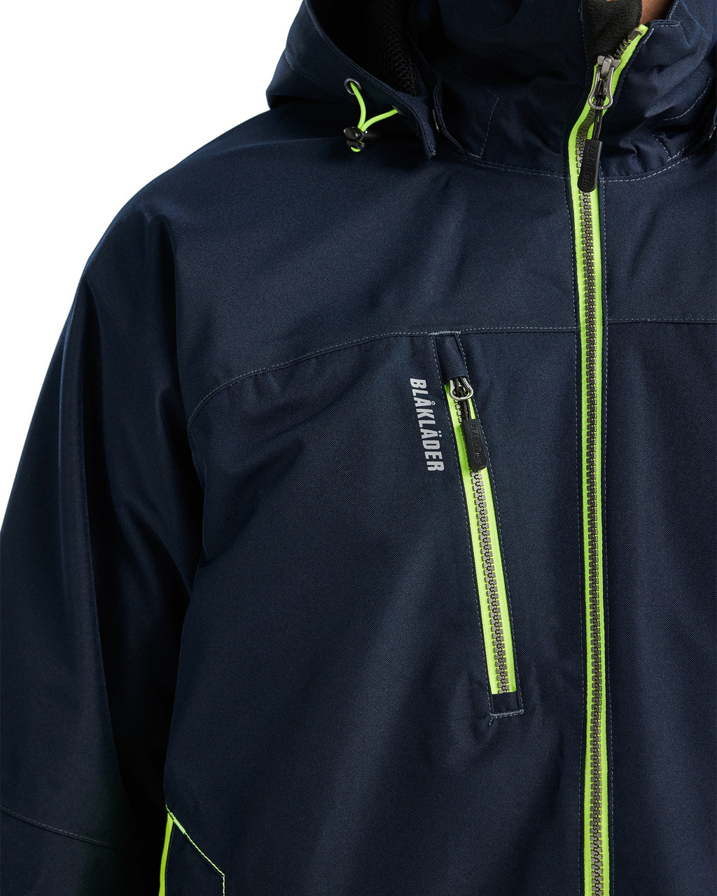 Blaklader Shell Jacket, Dark Navy/Yellow (8)
