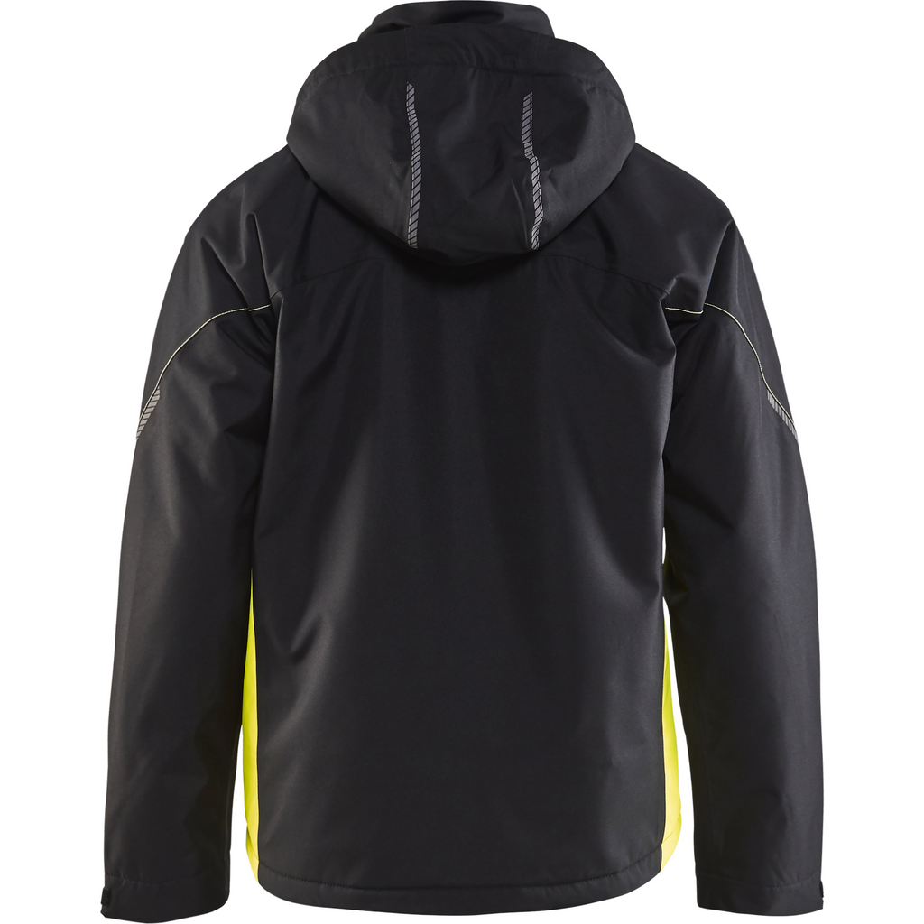 Blaklader Shell Jacket, Black/Yellow (4)