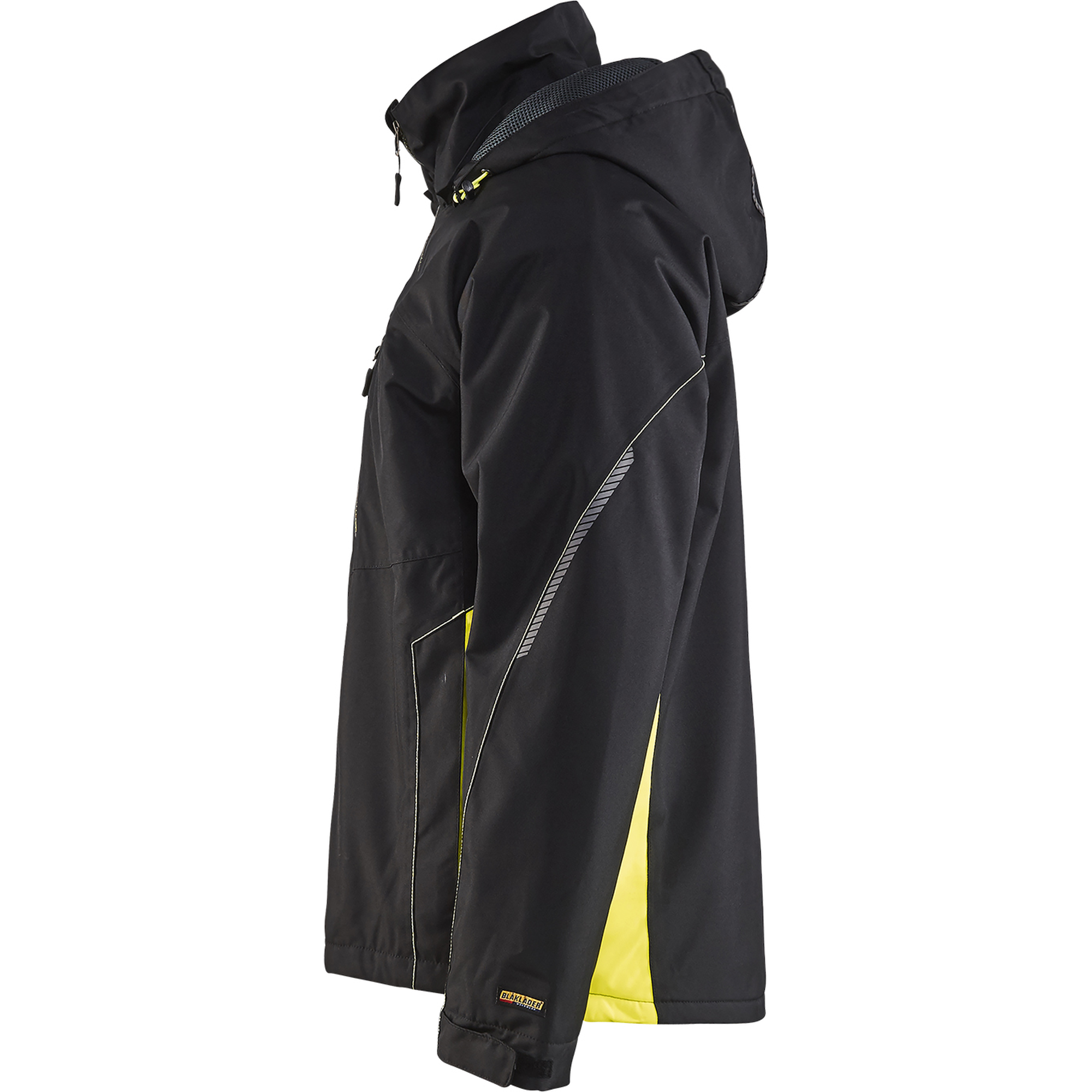 Blaklader Shell Jacket, Black/Yellow (3)