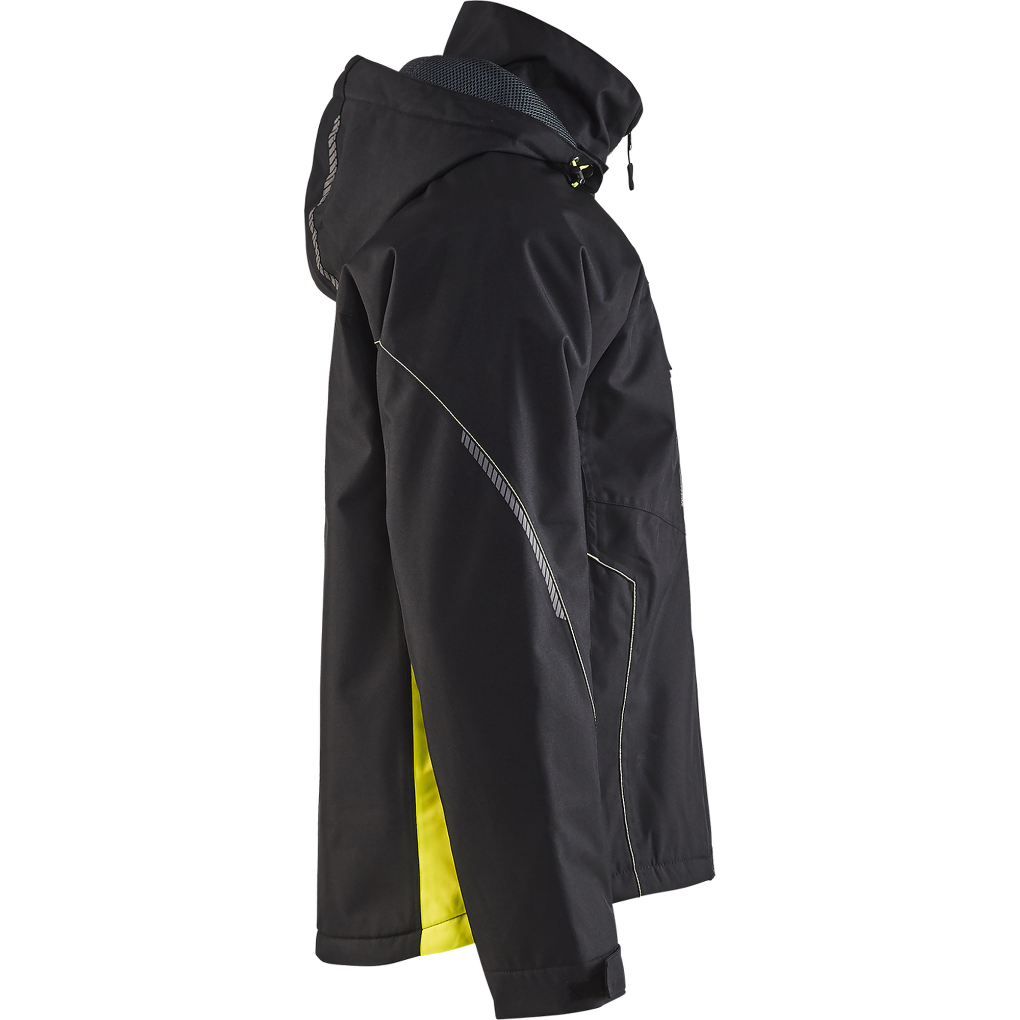 Blaklader Shell Jacket, Black/Yellow (2)