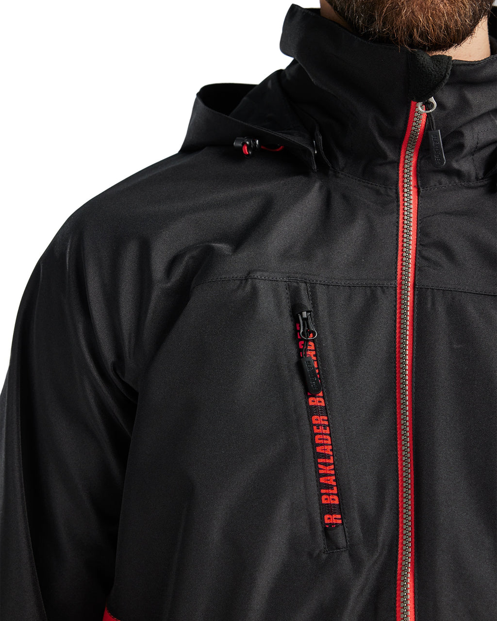 Blaklader Shell Jacket, Black/Red (7)