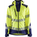 Blaklader High Vis Women's Softshell Jacket, Yellow/Navy Blue