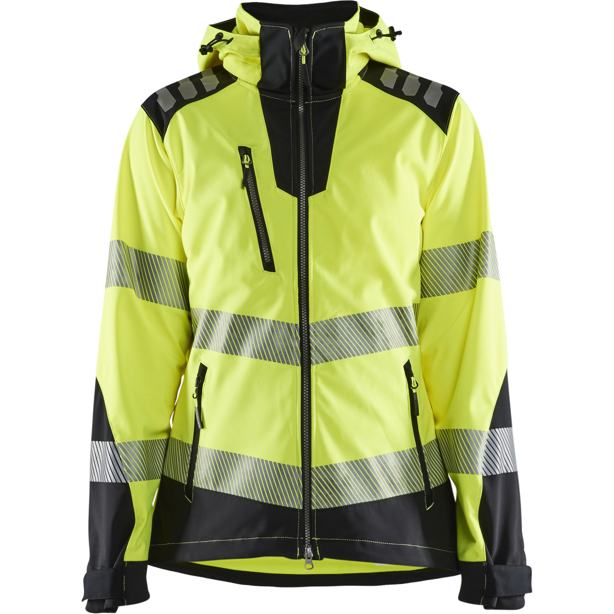 Blaklader High Vis Women's Softshell Jacket, Yellow/Black