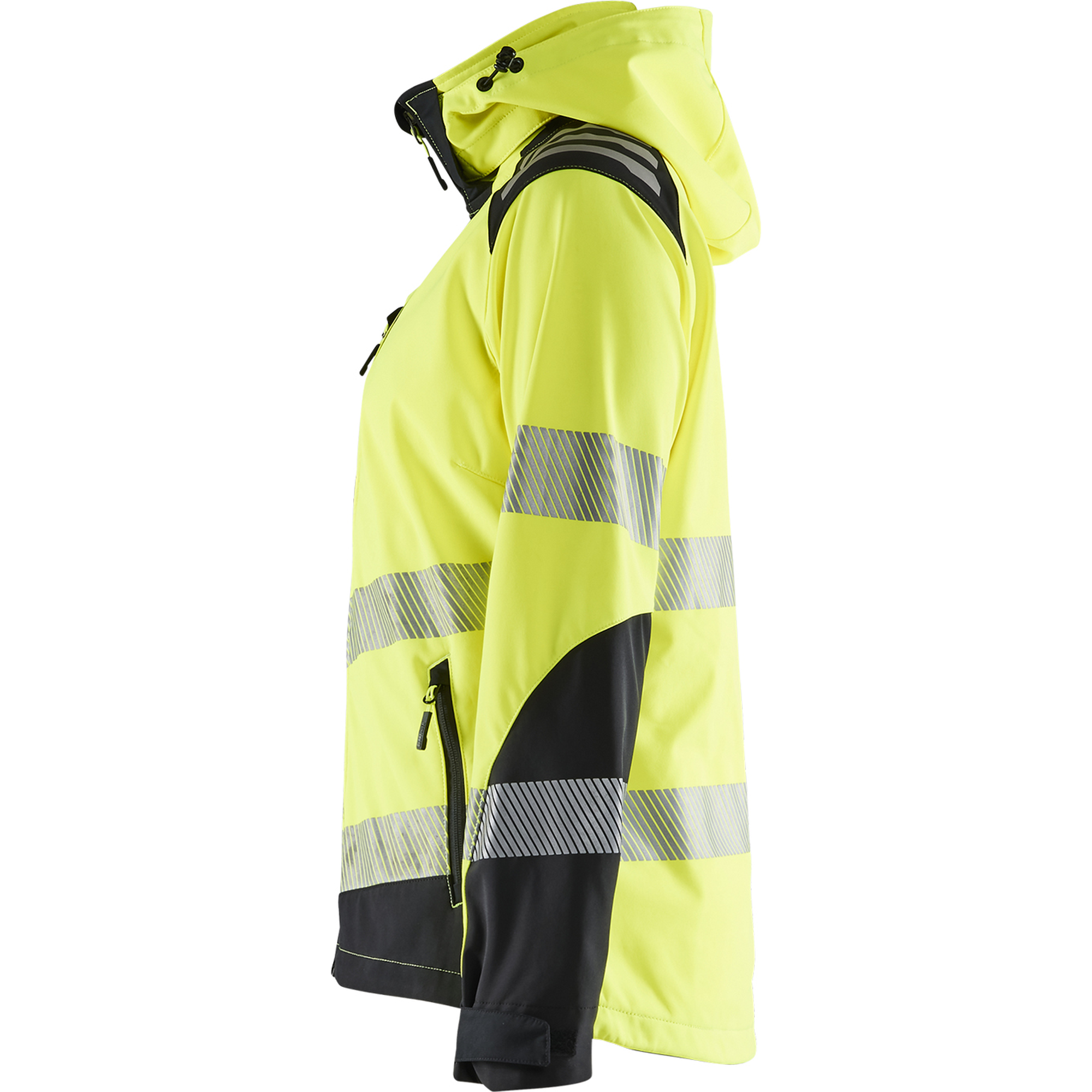 Blaklader High Vis Women's Softshell Jacket, Yellow/Black (3)