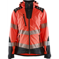 Blaklader High Vis Ladies Softshell Jacket, Red/Black