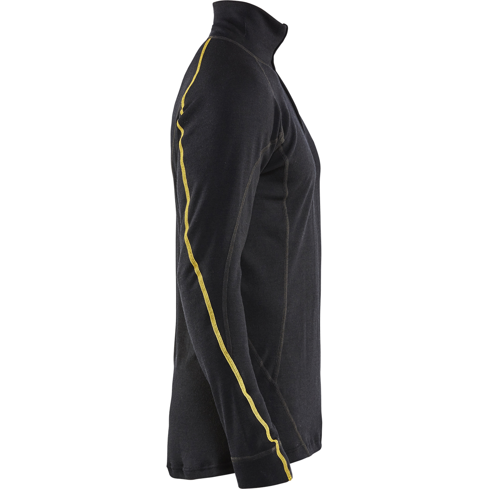 Blaklader Merino Wool Flame Resistant Half-Zip Undershirt, Black (2)