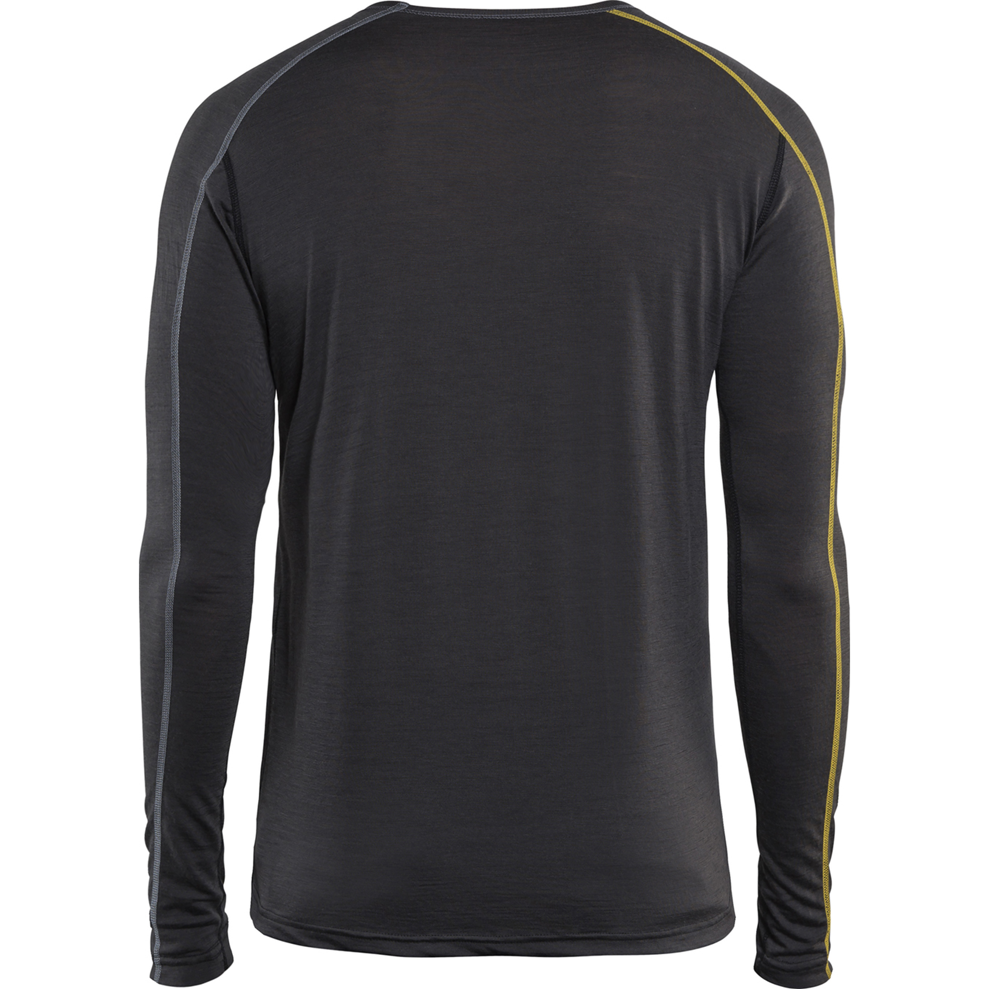 Blaklader XLIGHT Merino Wool Undershirt, Dark Grey/Yellow (4)
