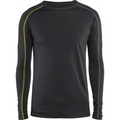 Blaklader XLIGHT Merino Wool Undershirt, Dark Grey/Yellow