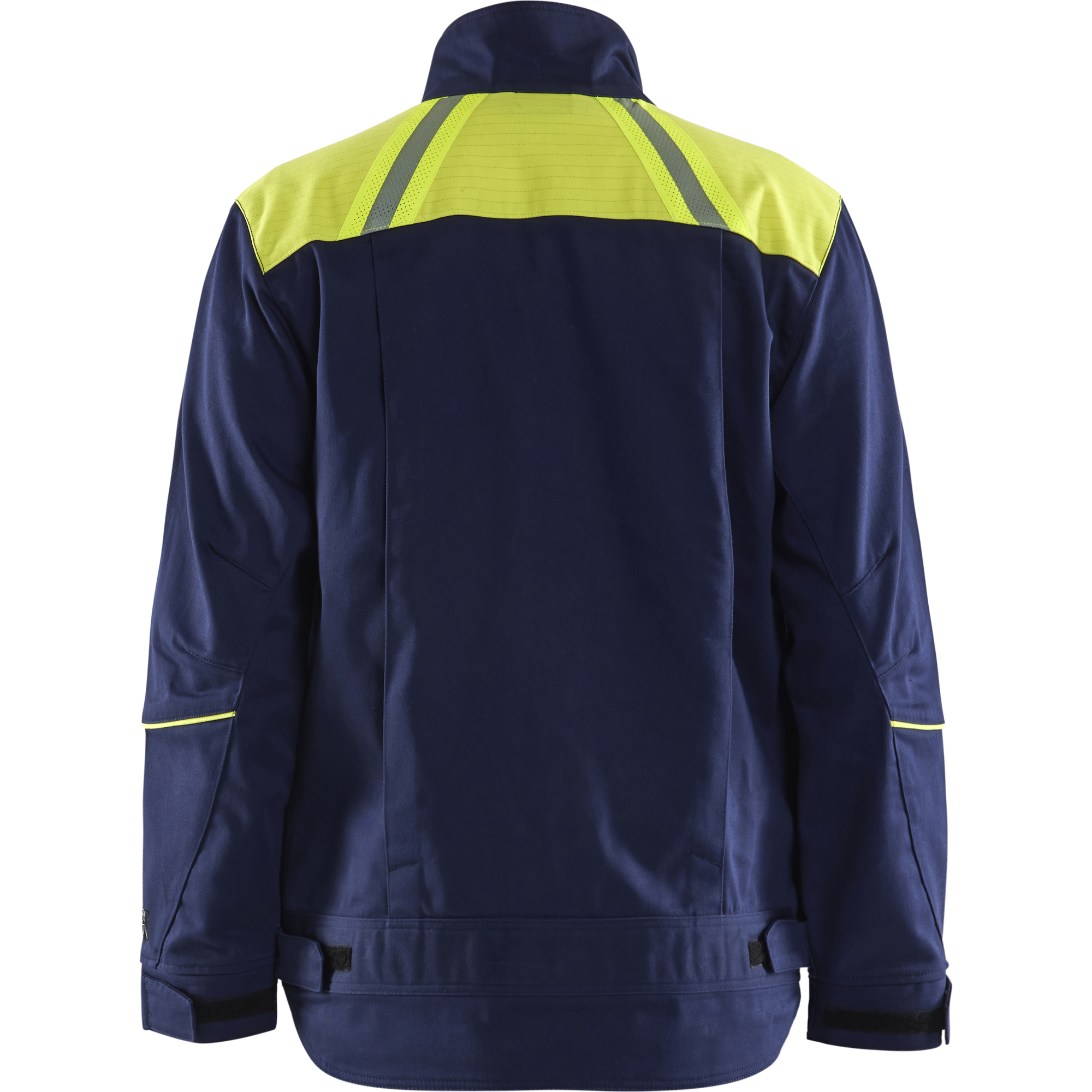 Blaklader Welding Jacket, Navy Blue/ Yellow (4)