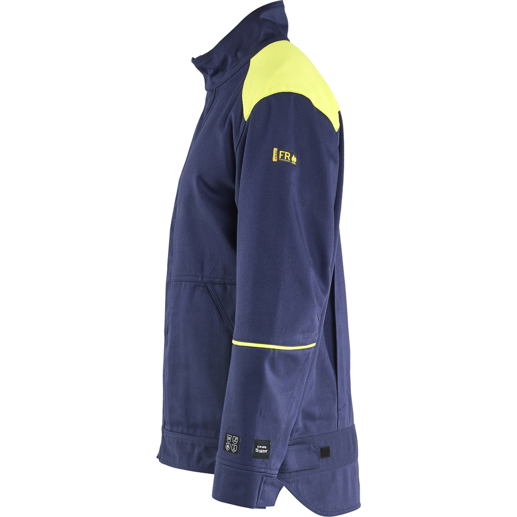 Blaklader Welding Jacket, Navy Blue/ Yellow (3)