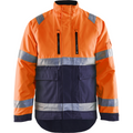 Blaklader High Vis Winter Jacket, Orange/Navy Blue