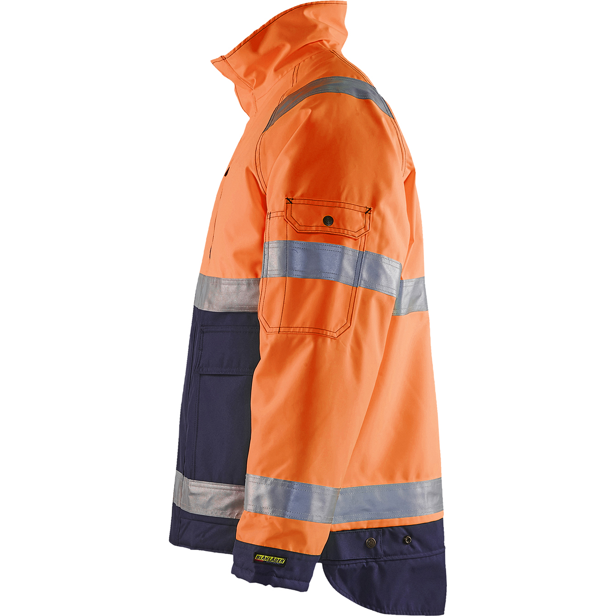 Blaklader High Vis Winter Jacket, Orange/Navy Blue (3)