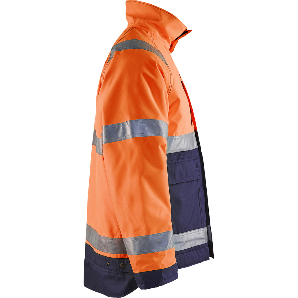 Blaklader High Vis Winter Jacket, Orange/Navy Blue (2)
