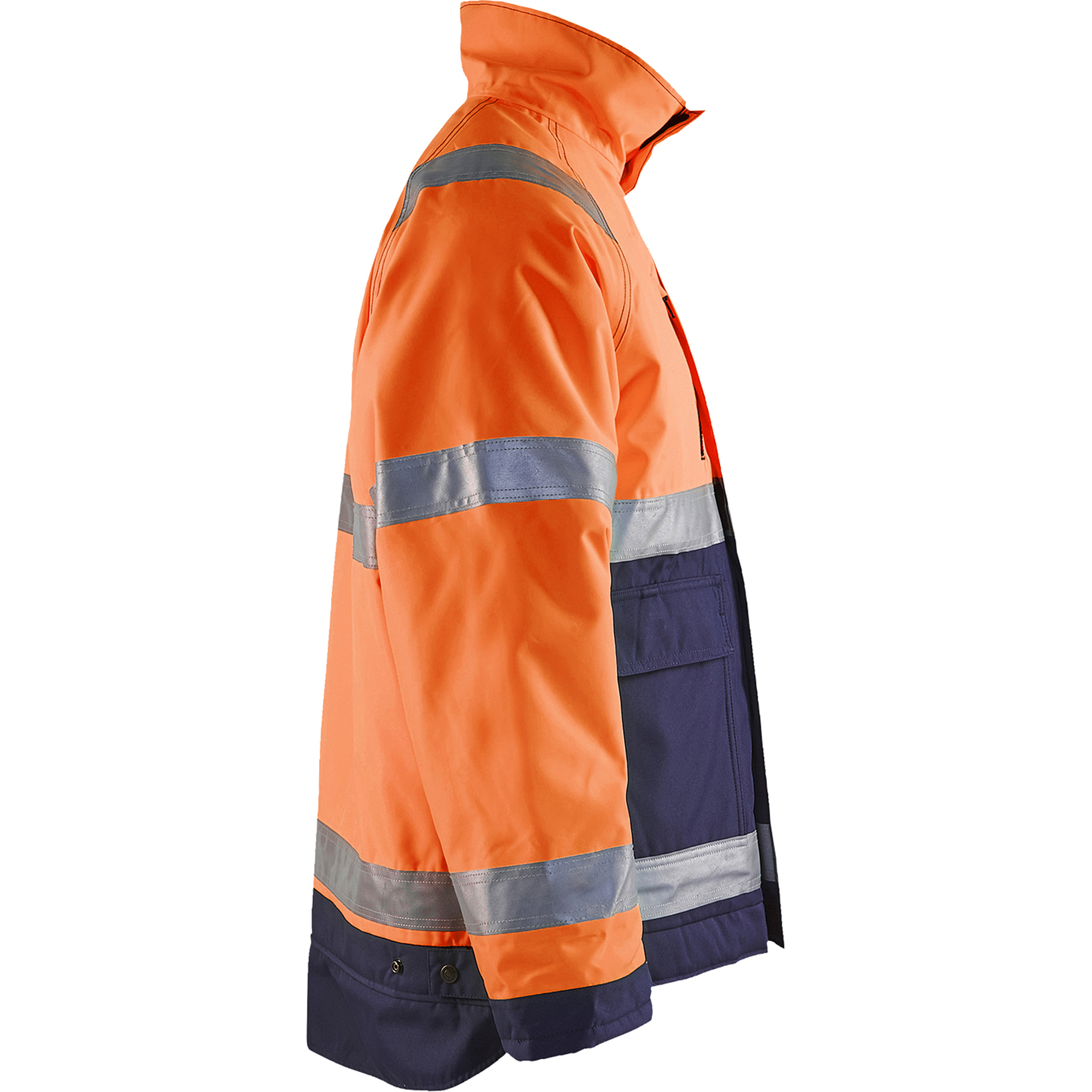 Blaklader High Vis Winter Jacket, Orange/Navy Blue (2)