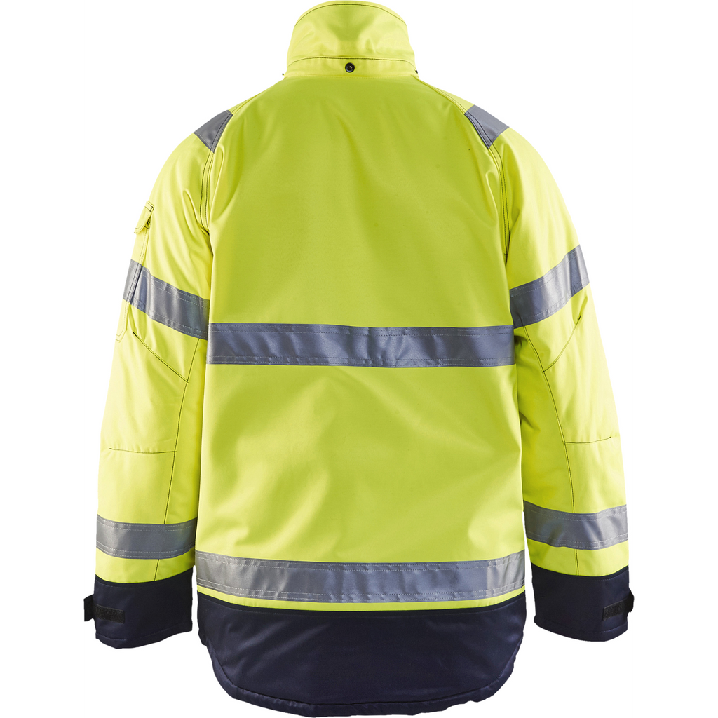 Blaklader High Vis Winter Jacket, Yellow/Navy Blue (4)